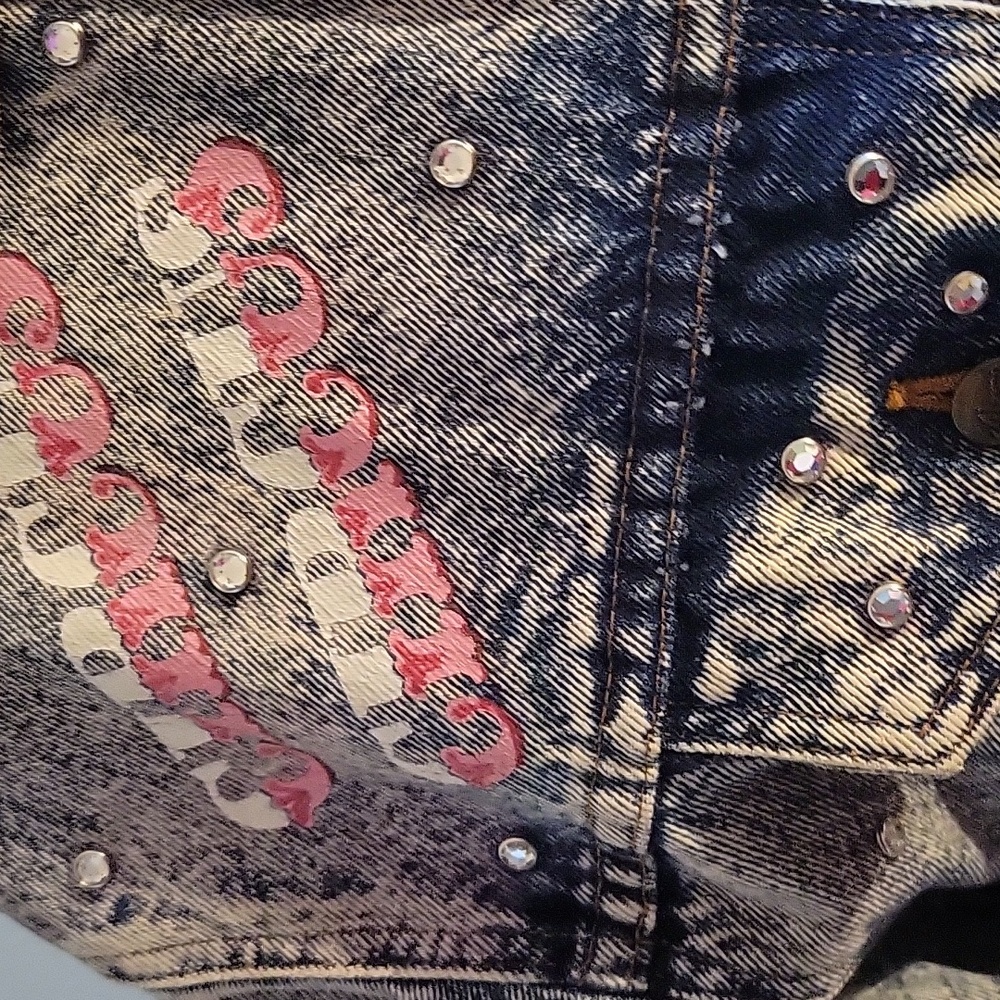 Las Vegas Graphic Denim Jacket - Picture 6 of 10